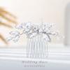 Foyte Crystal Bride Wedding Hair Comb Silver Rhinestone Bridal Headpieces Pearl Hair Pieces Bridesmaid Side Combs Hair Accessories for Women (crystal pearl) view 2