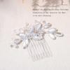 Foyte Crystal Bride Wedding Hair Comb Silver Rhinestone Bridal Headpieces Pearl Hair Pieces Bridesmaid Side Combs Hair Accessories for Women (crystal pearl) view 3