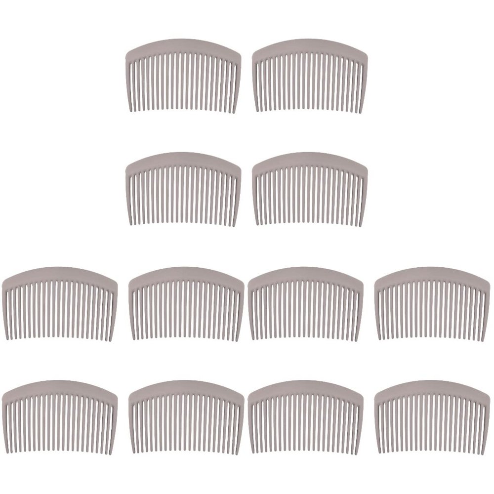 jojofuny 12pcs Creative Side Hair Combs Plastic Hairdressing Combs for Women Elegant Design for Various Hairstyles for Daily Use and Styling