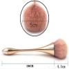 Sxdthy Makeup Brush Face Cheek Contour Blusher Nose Foundation Loose Power Cosmetic Make Up Brushes Tool Powder Blush Brush Cruelty-Free Synthetic Fiber Bristles, (Color : Red) view 2
