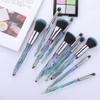 FRAHS Makeup Brushes 10PCS Crystal Makeup Brushes Set Cosmetic Beauty Powder Brush Concealer Eye Shadow Complete Makeup Kit Gift of Choice for mom, Wife or Female Friend. (Color : Green) view 2