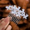 Foyte Crystal Bride Wedding Hair Comb Silver Rhinestone Bridal Headpieces Pearl Hair Pieces Bridesmaid Side Combs Hair Accessories for Women and Brides (butterfly rhinestone) view 1