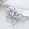 Foyte Crystal Bride Wedding Hair Comb Silver Rhinestone Bridal Headpieces Pearl Hair Pieces Bridesmaid Side Combs Hair Accessories for Women and Brides (butterfly rhinestone) view 2