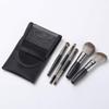 Sxdthy Travel Makeup Brushes Set w/Pouch, 5PCS Double Ended Portable Mini Cosmetic Brushes Kit Cruelty-Free Synthetic Fiber Bristles, view 4