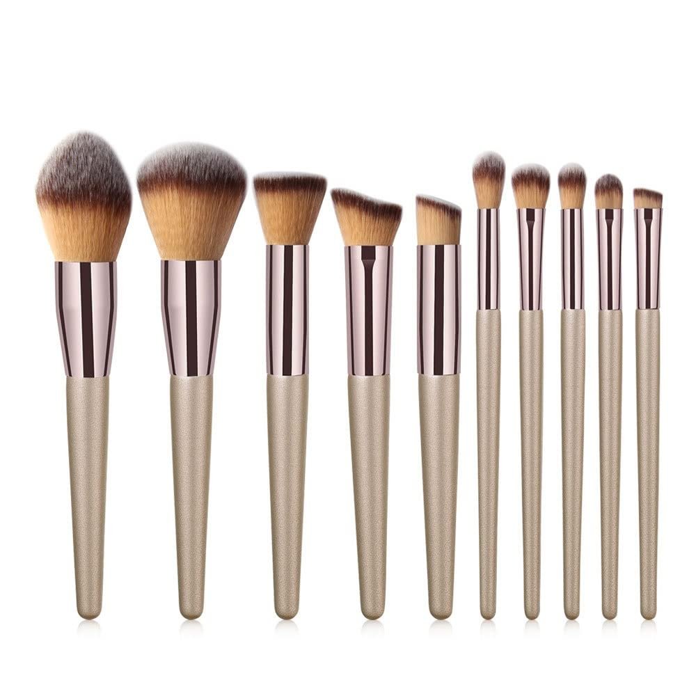 FRAHS Makeup Brushes,10 PCs Professional Makeup Brushes Set Foundation Kabuki Blush Eyeshadow Make Up Brush Set Gift of Choice for mom, Wife or Female Friend.