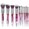 FRAHS Makeup Brushes 10PCS Crystal Makeup Brushes Set Cosmetic Beauty Powder Brush Concealer Eye Shadow Complete Makeup Kit Gift of Choice for mom, Wife or Female Friend. (Color : Red) view 1