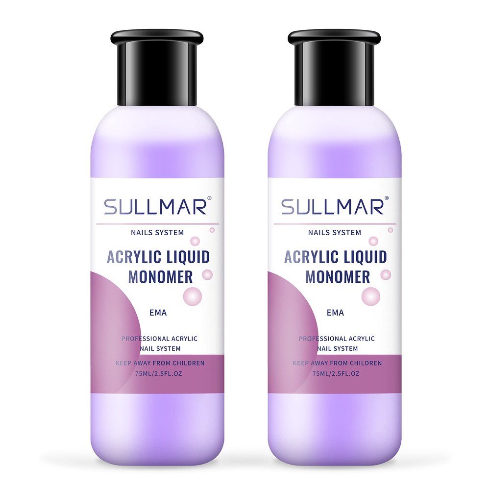 SULLMAR Acrylic Monomer Liquid 150ml Acrylic Monomer Liquid 5oz Nail Acrylic Liquid Nail Tips For Acrylic Nails Professional Nail Monomer Liquid Monomer