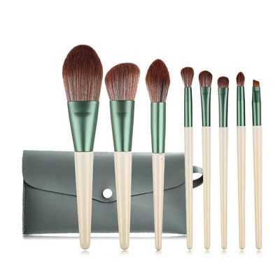 FRAHS Make Up Tool 8 Pcs Makeup Brushes Set Blending Makeup Brush Set Gift of Choice for mom, Wife or Female Friend. (Color : White)