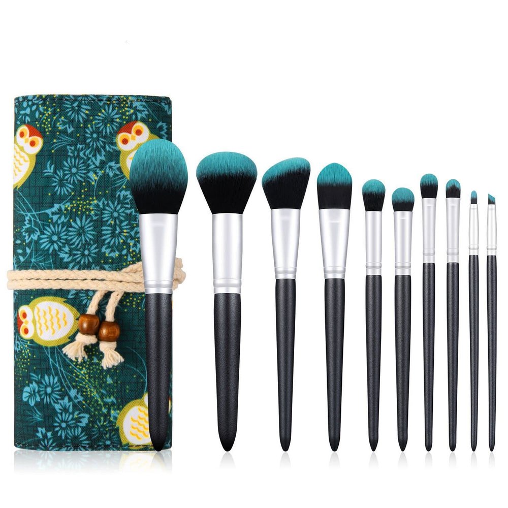 FRAHS 10 PCS Firefly Makeup Brushes Set with Bag Eye Shadow Foundation Powder Contour Make Up Brush Cosmetic Beauty Tool Kit Gift of Choice for mom, Wife or Female Friend.