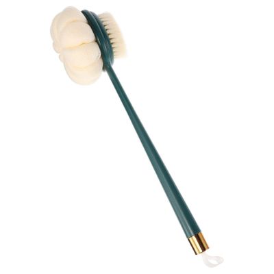 minkissy Handle Back Bath Brush Double-Sided Soft Bristle Body Scrubber for Shower Exfoliating Easy Use Bathing Tool for Men and Women
