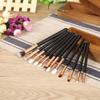 FRAHS Eye Makeup Brushes 12 pcs Eyeshadow Makeup Brushes Set Soft Synthetic Hairs Wood Handle Gift of Choice for mom, Wife or Female Friend. (Color : Pink) view 3