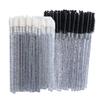 AKOAK 100 Pcs Disposable Lip Brush Eyelash Wand - Lip Gloss Brush Wand for Beauty Eyelash Extension, Lipstick Application Wand Makeup Beauty Kit (Black) view 1