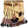 FRAHS Makeup Brushes with Bag 24 Pcs Golden Makeup Brush Set Premium Synthetic Kabuki Foundation Blending Brush Gift of Choice for mom, Wife or Female Friend. view 2