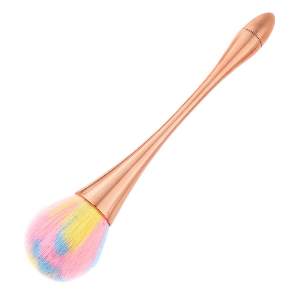 Sxdthy Makeup Brush Face Cheek Contour Blusher Nose Foundation Loose Power Cosmetic Make Up Brushes Tool Powder Blush Brush Cruelty-Free Synthetic Fiber Bristles, (Color : Gold-2)