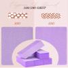 Maryton Nail Buffer Block, Medium/Fine Grit 100/180 Finishing Buffers for Acrylic Nails Gel Polish Nails, 3 Way Professional Pedicure Manicure Buffer Kits, 5 Count (Purple) view 3