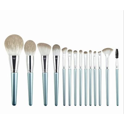 FRAHS 14pcs Makeup Brushes Set Foundation Blush Natural Soft Eyeshadow Professional Cosmetic Brush Gift of Choice for mom, Wife or Female Friend. (Color : Blue)