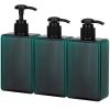 Suream 9.5oz Refillable Pump Press Bottles, Plastic Shampoo and Conditioner Dispenser, 280ml Reuable Cosmetic Empty Bottle, Bathroom Countertop Shower Dispensers for Body Wash, Hand Sanitizer, 3Pack view 1