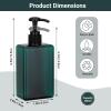 Suream 9.5oz Refillable Pump Press Bottles, Plastic Shampoo and Conditioner Dispenser, 280ml Reuable Cosmetic Empty Bottle, Bathroom Countertop Shower Dispensers for Body Wash, Hand Sanitizer, 3Pack view 2