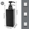Suream 22oz/650ml Large Plastic Pump Bottles for Shampoo, Bathroom Shower Dispensers, Empty Refillable Cosmetic Pump Dispenser for Lotion, Creams, Body Moisturizer, Massage Oil, Hand Wash, Soap, Black view 3