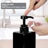 Suream 22oz/650ml Large Plastic Pump Bottles for Shampoo, Bathroom Shower Dispensers, Empty Refillable Cosmetic Pump Dispenser for Lotion, Creams, Body Moisturizer, Massage Oil, Hand Wash, Soap, Black view 4