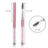 SKYPIA Eyelashes Comb Curlers Makeup Brush Mascara Brush Make Up Wands Eyebrow Brush with Cap Travel Accessories (PINK) view 2