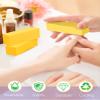 Maryton Nail Buffer Fine Grit Finishing Block, 240 Grit Professional Yellow Buffing Blocks for Natural Nails - Buff Nails Before Gel Polish, 5 Count view 3