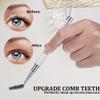SKYPIA Eyelashes Comb Curlers Makeup Brush Mascara Brush Make Up Wands Eyebrow Brush with Cap Travel Accessories (WHITE) view 3