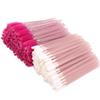 AKOAK 100 Pcs Disposable Lip Brush Eyelash Wand - Lip Gloss Brush Wand for Beauty Eyelash Extension, Lipstick Application Wand Makeup Beauty Kit (Mei Red) view 3