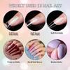 Makartt Super Strong Nail Glue and Gel Top Coat and Base Coat Kit,0.07oz 10Pcs Nail Glue for Acrylic Nails Press On Nails,2pcs 10ML Soak Off UV LED Gel Base and Top Coat Set view 2