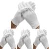 24 Pcs (12 Pair) White Cotton Gloves for Dry Hand Moisturizing Cosmetic Eczema Hand Spa and Coin Jewelry Inspection, Checking Gloves,Serving Gloves Stretchable Lining Gloves Moisturizing Gloves view 1