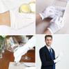 24 Pcs (12 Pair) White Cotton Gloves for Dry Hand Moisturizing Cosmetic Eczema Hand Spa and Coin Jewelry Inspection, Checking Gloves,Serving Gloves Stretchable Lining Gloves Moisturizing Gloves view 2
