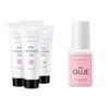 Makartt Poly Nail Extension Gel Kit Bundle with Makartt Super Strong Nail Glue for Acrylic Nails,Brush on Nail Glue for Nail with LED Lamp,Slip Solution,Clear Pink Solution view 1