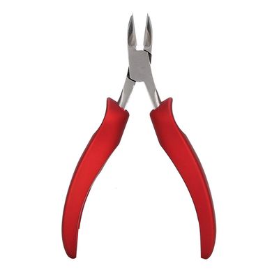 Nail Pliers Cuticle Nippers Toe Nail Clippers Pedicure Stainless Steel Ingrown Toe Nail Clippers Dead Skin Removal Trimmer Cuticle Scissors (Red)
