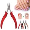 Nail Pliers Cuticle Nippers Toe Nail Clippers Pedicure Stainless Steel Ingrown Toe Nail Clippers Dead Skin Removal Trimmer Cuticle Scissors (Red) view 2