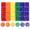 42000 Pcs Rhinestones Flat Black Resin Jelly Crystal Gemstones for Crafts Nails Makeup Tumbler Shoes DIY Decoration(Rainbow Rhinestones+Jelly Rhinestones) view 2