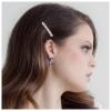 Allereyae Vintage Crystal Hair Comb Barrette Rhinestone Wedding Comb Barrette CZ Side Comb Hair Comb Crystal Wedding Headpieces Gold Rhinestone Bride Hair Accessories for Women view 1