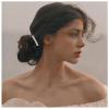 Allereyae Vintage Crystal Hair Comb Barrette Rhinestone Wedding Comb Barrette CZ Side Comb Hair Comb Crystal Wedding Headpieces Gold Rhinestone Bride Hair Accessories for Women view 2