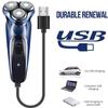 Feiyx Electric Shavers for Men,Rechargeable Waterproof Electric Shaver Wet and Dry,Portable Facial Cordless Shaver Travel USB Rechargeable view 3