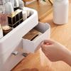 NIUBB Makeup Storage Organizer Portable Cosmetic Storage Box Skin Care Products Desktop Storage Box with Makeup Mirror Suitable for Bathroom Bedroom Dresser Cosmetic Organizer view 3