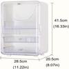 NIUBB Makeup Storage Organizer Cosmetic Storage Box Skin Care Storage Box Desktop Locker Cosmetic Display Cabinet Suitable for Bathroom Bedroom Dresser Cosmetic Organizer view 2