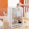 NIUBB Makeup Storage Organizer Cosmetic Storage Box Skin Care Storage Box Desktop Locker Cosmetic Display Cabinet Suitable for Bathroom Bedroom Dresser Cosmetic Organizer view 3