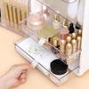 NIUBB Makeup Storage Organizer Cosmetic Storage Box Skin Care Storage Box Desktop Locker Cosmetic Display Cabinet Suitable for Bathroom Bedroom Dresser Cosmetic Organizer view 4