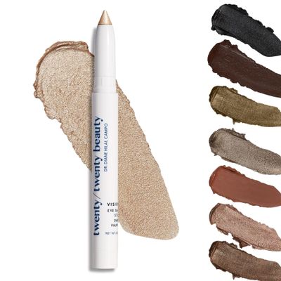 twenty/twenty beauty Visionary Eye Shadow Stick  Shimmer Cream Eye Shadow Pencil - Safe for Sensitive Eyes - Ophthalmologist Developed  Vegan, Cruelty-Free, Clean Ingredients (Starry Eyed)