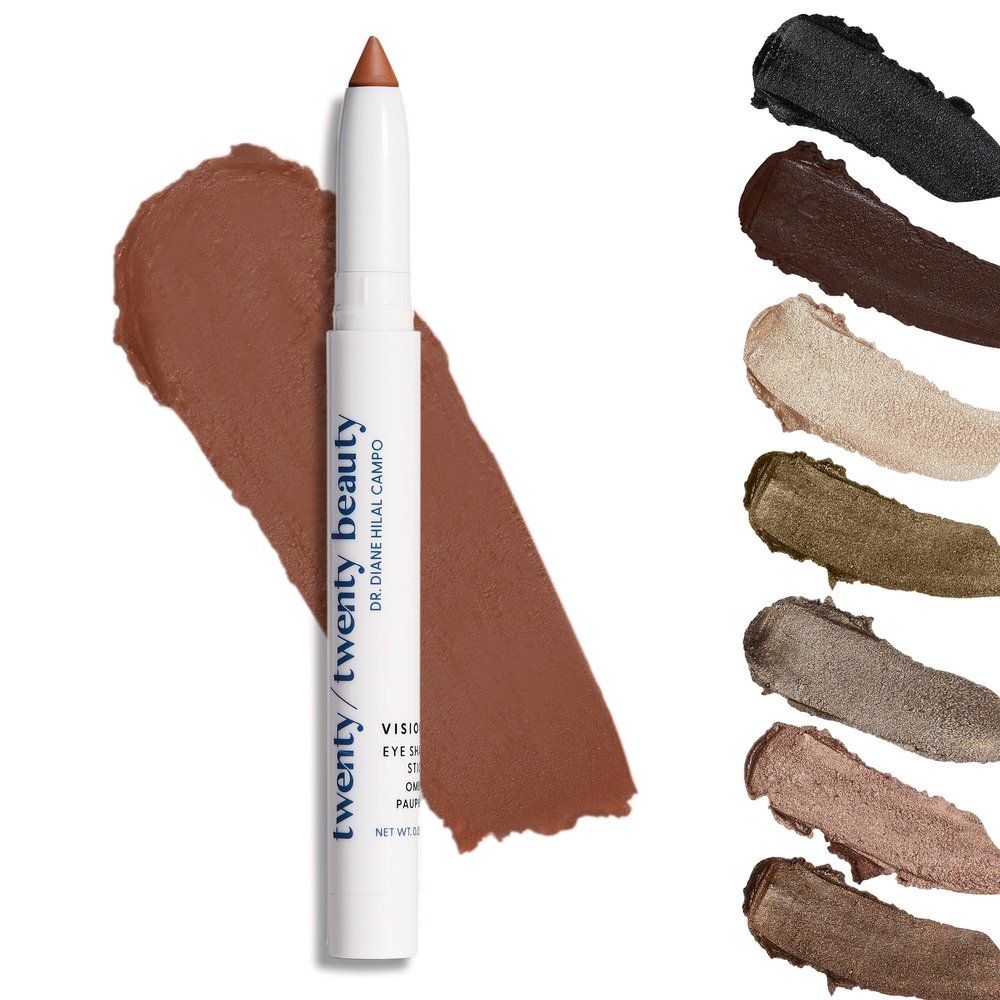 twenty/twenty beauty Visionary Eye Shadow Stick  Shimmer Cream Eye Shadow Pencil - Safe for Sensitive Eyes - Ophthalmologist Developed  Vegan, Cruelty-Free, Clean Ingredients (Tiger's Eye)