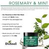 Difeel Rosemary and Mint Strengthening Hair growth Mask with Natural Rosemary Oil and Biotin 12 oz. view 2