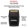 StyleCraft Rebel Professional Cordless Double Foil Shaver - Super Torque Motor, USB-C Rechargeable Electric Men's Foil Shaver, Close Shave, Barber Quality Grooming view 4