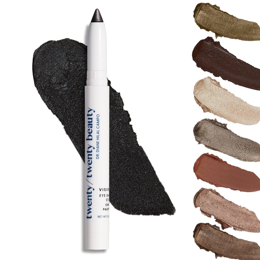 twenty/twenty beauty Visionary Eye Shadow Stick Shimmer Cream Eye Shadow Pencil - Safe for Sensitive Eyes - Ophthalmologist Developed Vegan, Cruelty-Free, Clean Ingredients (Private Eye)