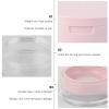 minkissy 6pcs Portable Makeup Case Mirror Elastic Denser Mesh Loose Powder Box Powder Puff Holder for Daily Use view 3