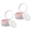 minkissy 6pcs Portable Makeup Case Mirror Elastic Denser Mesh Loose Powder Box Powder Puff Holder for Daily Use view 4