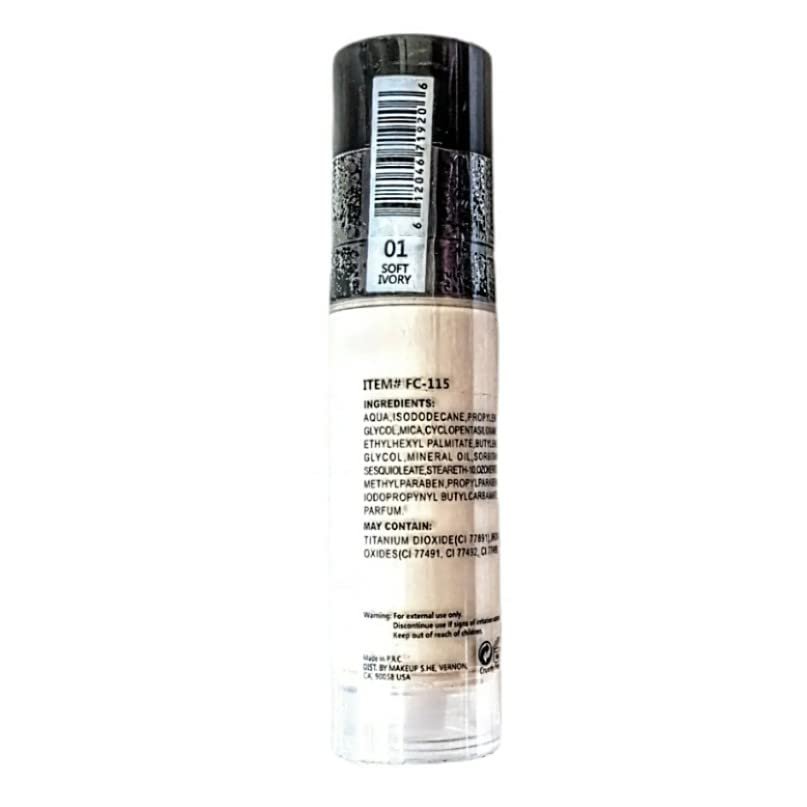 ONE STEP Concealer + Foundation by She Makeup (01 Soft Ivory)
